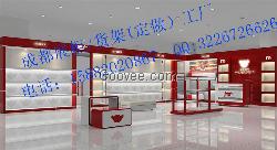 成都布鞋店柜台厂/设计定做布鞋柜台