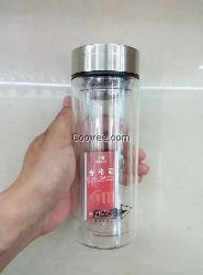 广告玻璃杯保温杯盼源定制可印制企业log