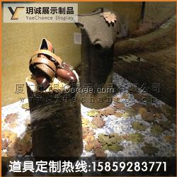 【廈門玥誠展示】供應櫥窗仿真樹樁道具定制