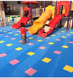 衡水小米格圖案拼裝運動地板，四色可選，