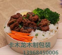 浙江嘉興圓形木制便當(dāng)盒木片快餐盒臺(tái)式便當(dāng)